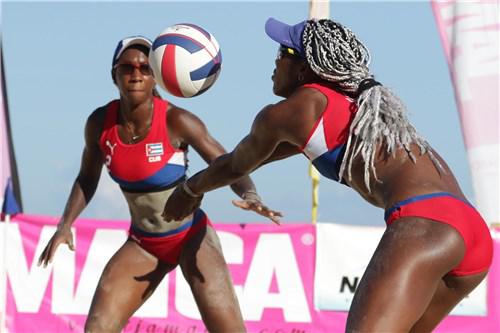 Parada final del Circuito Norceca de voleibol de playa. LIDIANNIS ECHEVARRIA-YANISLEIDIS SANCHEZ