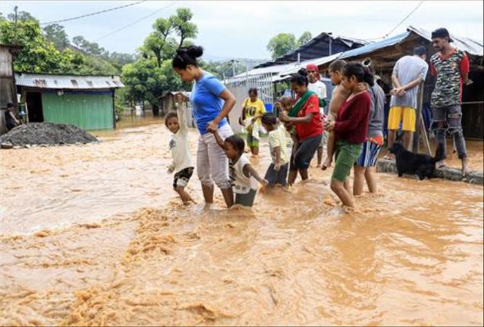 Lluvias torrenciales en Timor Leste. FOTO: EFE