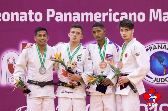 Orlando Polanco, judoca cubano de los 66 kg, medallista de bronce en el Campeonato Panamericano de Judo Lima 2019