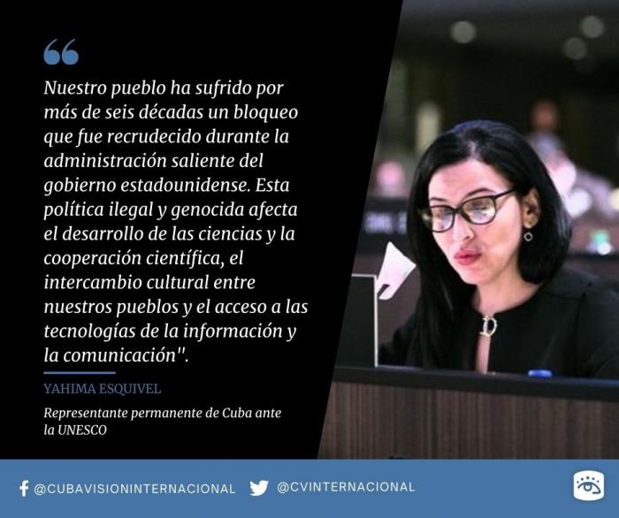 Intervención de la embajadora ante la UNESCO