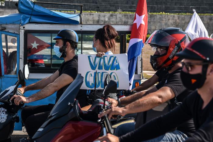 Caravana contra el Bloqueo, en Villa Clara