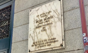 Placa Martí en Madrid