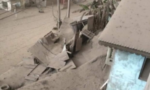 San Vicente y las Granadinas por la erupción del volcán