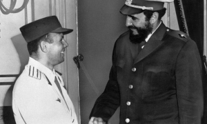Fidel y Gagarin