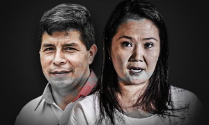 Pedro Castillo y lKeiko Fujimori,