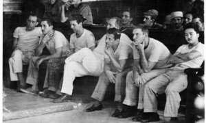 De izquierda a derecha los asesinos  y esbirros batistianos Emilio Soler Puig (e