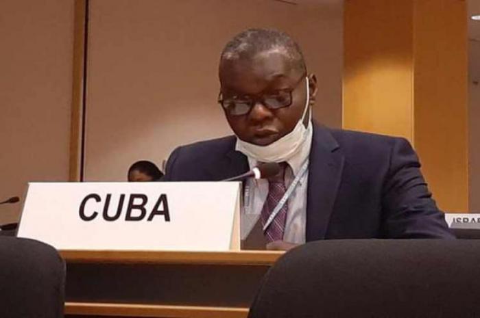 Pedro Luis Pedroso, representante permanente de la Mayor de las Antillas ante Naciones Unidas. Foto: Cubaminrex