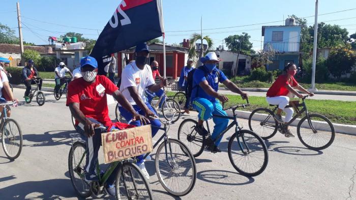 Ciego de Ávila en contra del bloqueo. Foto: ANPP