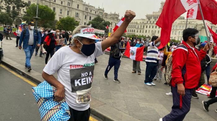 Masivas protestas en Perú. Telesur