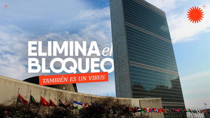 Campaña del Ministerio de Relaciones Exteriores de Cuba contra el bloqueo estadounidense y a tono con los tiempos de pandemia que vive el mundo.