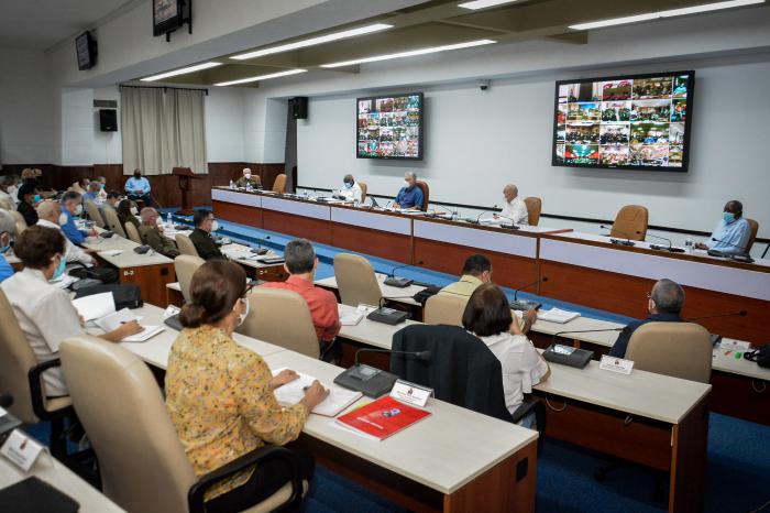 Intervención de Miguel Mario Díaz-Canel Bermúdez, Primer Secretario del Comité Central del Partido Comunista de Cuba y Presidente de la República, en la reunión con los primeros secretarios provinciales del Partido y otros dirigentes invitados, en el Palacio de la Revolución, el 22 de mayo de 2021, “Año 63 de la Revolución”.