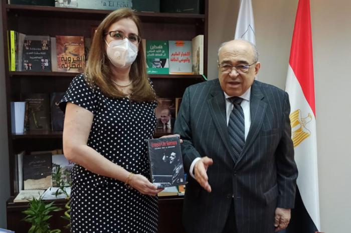 Libros del Che en Biblioteca Alejandria en El Cairo