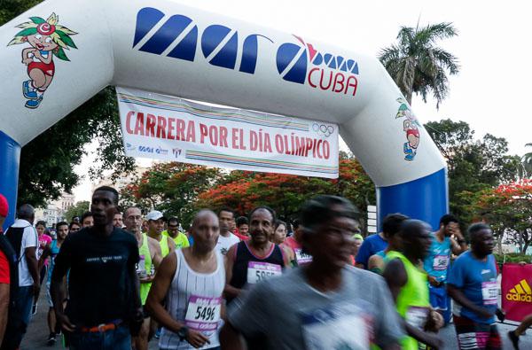 Carrera en saludo al Día Olímpico, el 15 de Junio de 2019 en La Habana, Cuba. 
