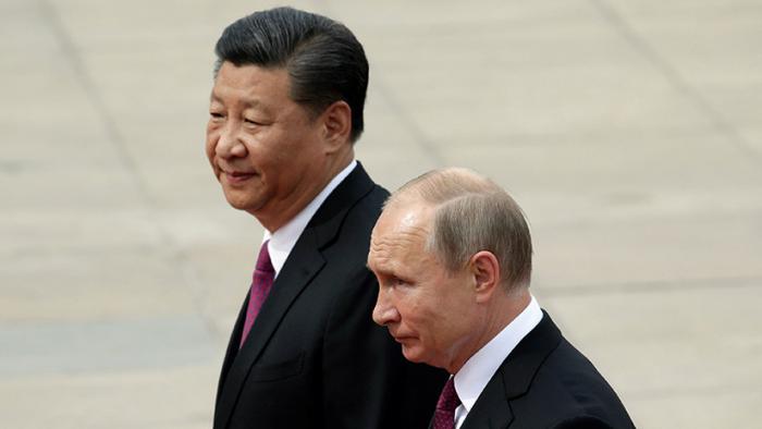 Presidentes de Rusia, Vladimir Putin y de China Xi Jinping. 