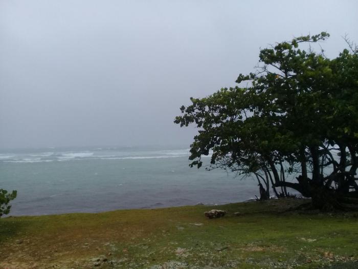 Una periodista de Granma se encuentra en este lugar, a pocos kilómetros del cual tiene su ruta la tormenta Elsa