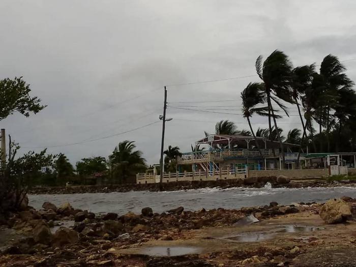 Matanzas en horas del mediodía, cuando se hacían sentir ya los vientos de la tormenta tropical Elsa