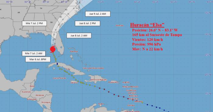 huracan Elsa en la Florida