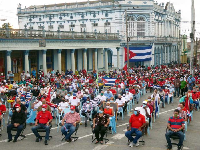 Acto de apoyo a la Revolución en Pinar del Río