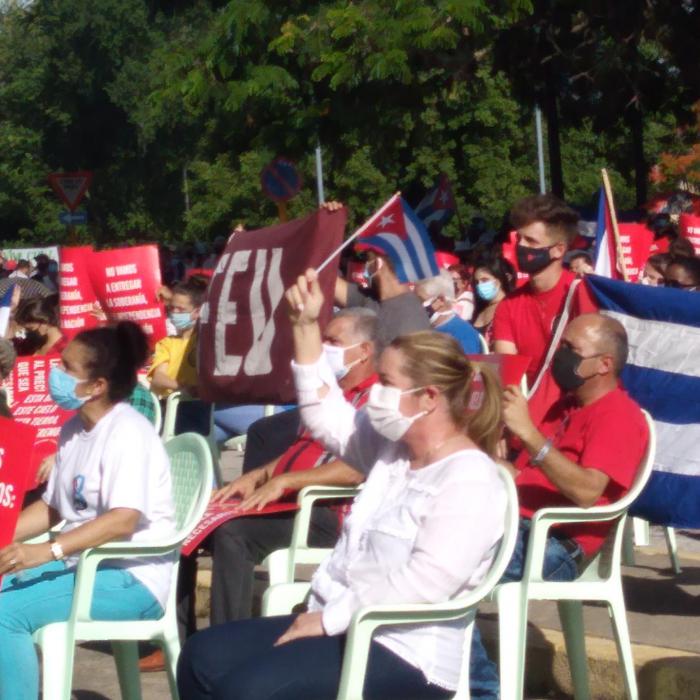 Acto en Villa Clara