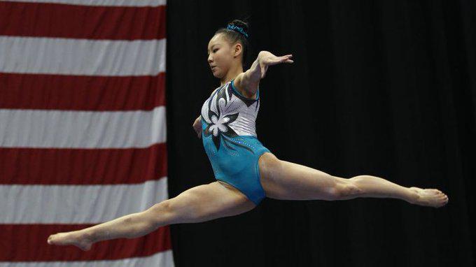 Kara Eaker dio positivo a la Covid-19 durante un entrenamiento en Tokio.