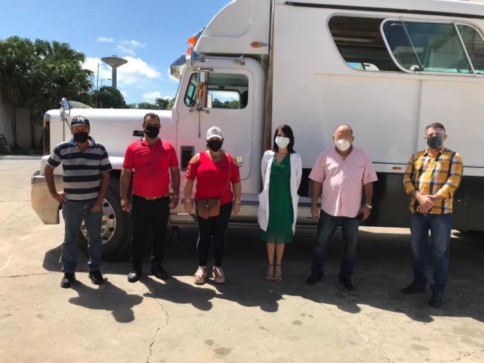 Una de las tantas donaciones recibidas en Matanzas. Esta en el Hospital Universitario Faustino Pérez
