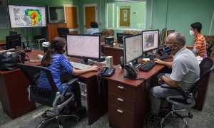 Centro de Pronósticos del Instituto de Meteorología Prevención contra Covid-19, coronavirus, nasobuco