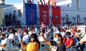 Acto en apoyo a la Revolución en Las Tunas