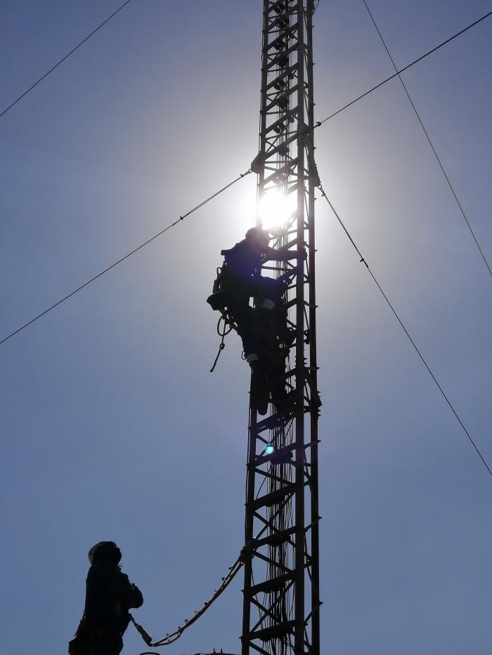 Instalación de una radiobase con tecnología 4G