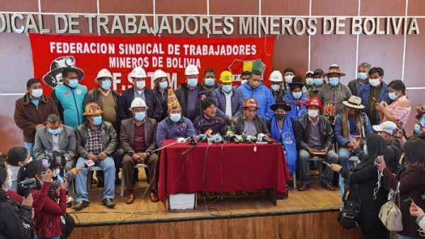 grupos sociales denuncian intento de golpe de estado en bolivia.