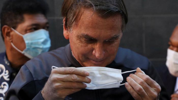 El presidente de Brasil Jair Bolsonaro, principal incumplidor con medidas sanitarias
