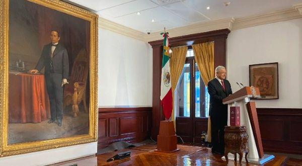 El presidente Andrés Manuel López Obrador durante la presentación de su Tercer Informe de Gobierno