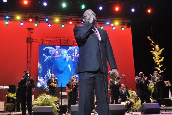 Adalberto Álvarez, en la gala de inauguración del Festival Matamoro Son.