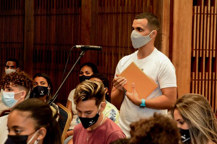 Encuentro de Diaz Canel con jóvenes estudiantes y profesores de la Universidad de Ciencias Pedagógicas “Enrique José Varona”