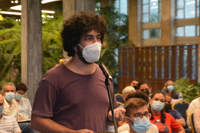 ENCUENTRO DIAZ-CANEL CON LA UH