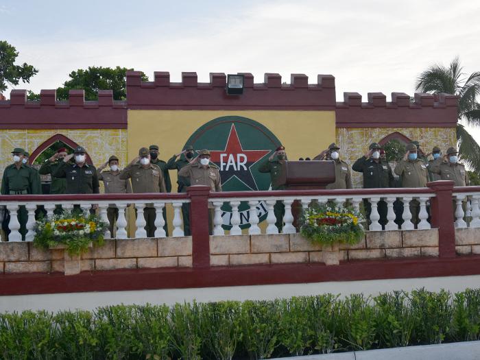 Acto político y ceremonia militar por la fundación de las Tropas de Prevención de las Fuerzas Armadas Revolucionarias