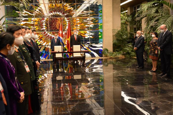 Agenda en Cuba del presidente de la República Socialista de Vietnam y miembro del Buró Político del Comité Central del Partido Comunista, compañero Nguyen Xuan Phuc