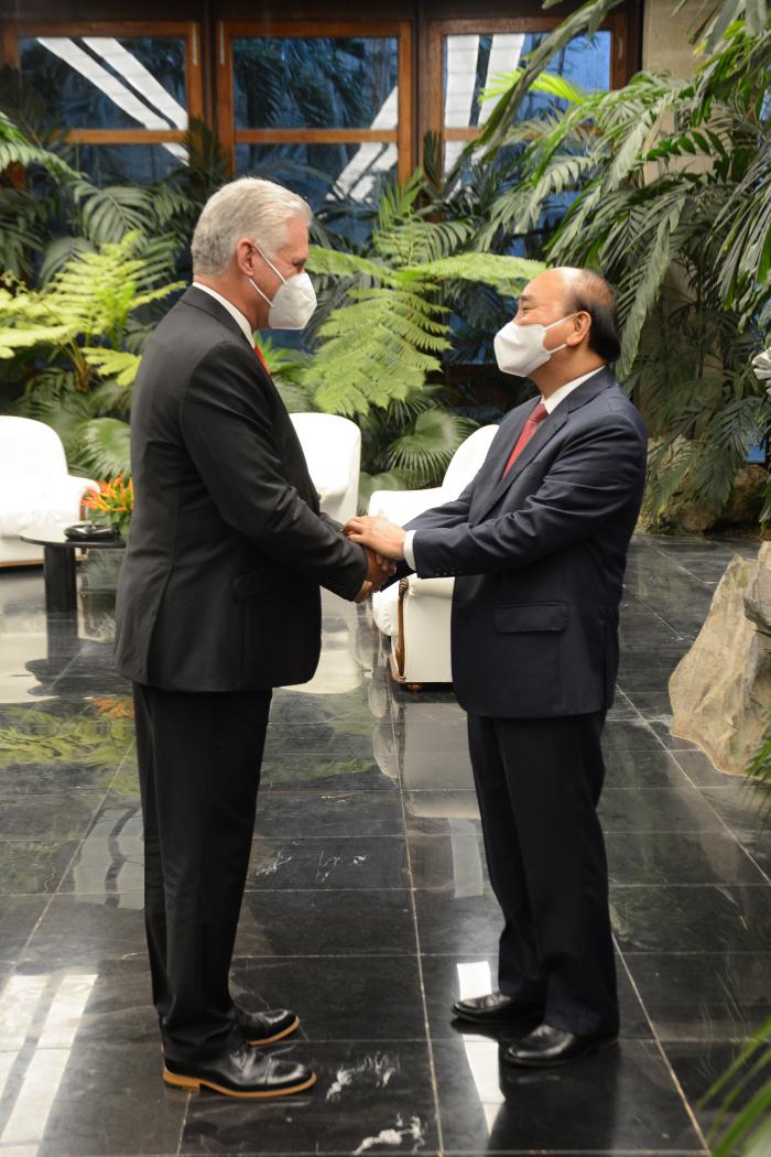 Agenda en Cuba del presidente de la República Socialista de Vietnam y miembro del Buró Político del Comité Central del Partido Comunista, compañero Nguyen Xuan Phuc