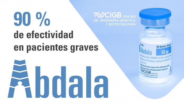 Abdala 90 % de efectividad en pacientes graves
