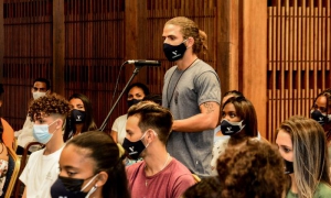 Encuentro de Diaz Canel con estudiantes de la Universidad de Ciencias Pedagógicas Varona
