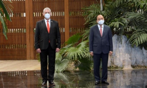 En Cuba, el presidente de la República Socialista de Vietnam Nguyen Xuan Phuc