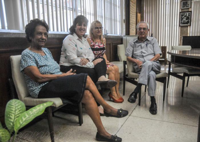 Visita de Eusebio Leal, Historiador de La Habana, al Periodico Granma