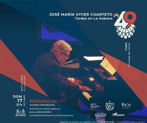 En el teatro Juárez de México, el pianista José María Vitier y la excelencia de su acompañamiento