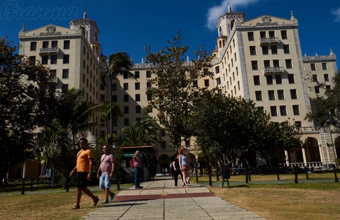 Medidas tomadas en el Hotel Nacional para evitar el contagio por el coronavirus, derarrollado en el mismo, Plaza.