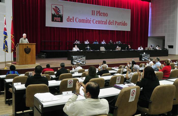 Diaz canel discurso II pleno PCC