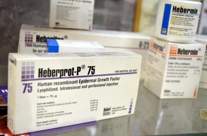 Heberprot-P, medicamento líder del Centro Ingeniería Genética y de Biotecnología.