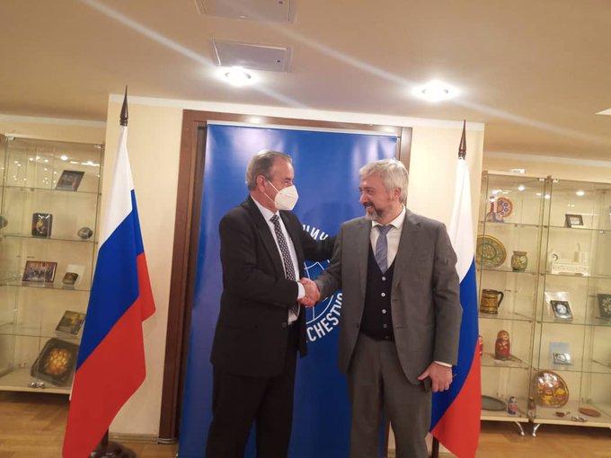El ministro ruso del ramo, Valeri Falkov, quien se reunió en Moscú con su homólogo cubano, José Ramón Saborido Loidi, quien se encuentra de visita en esa nación hermana.