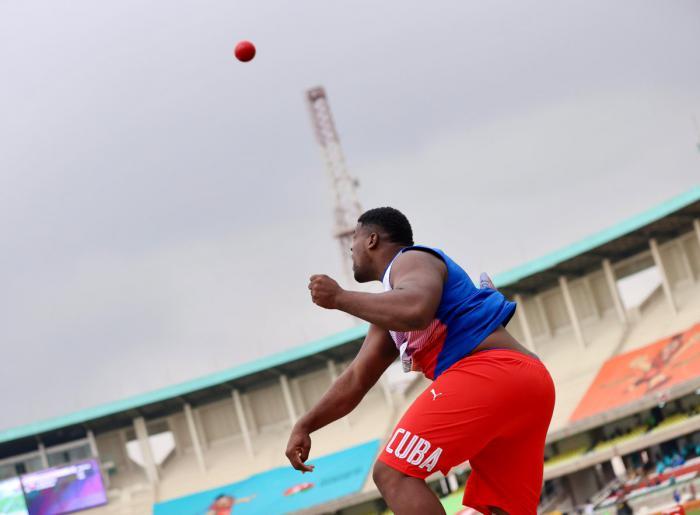 El campeón mundial juvenil de la bala, Juan Carley, representará a Cuba en los 
i Juegos Panamericanos Juveniles de Cali-Valle 2021. foto: world athletic