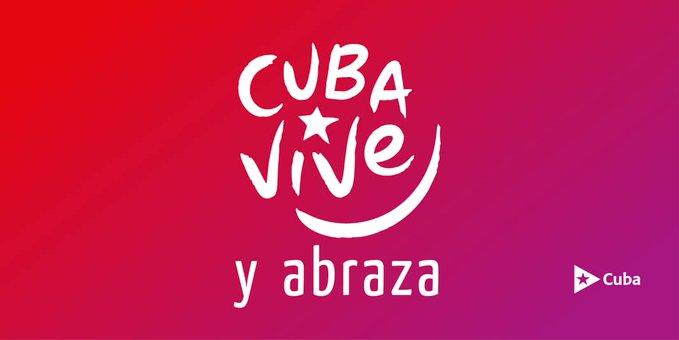 Logo de la campaña Cuba Vive. 
