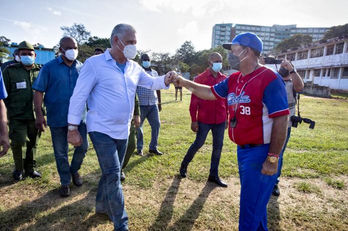 Díaz-Canel en La Habana del Este, 19 noviembre 2021
