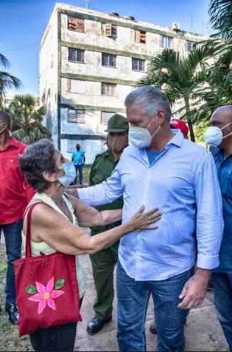 Díaz-Canel en La Habana del Este, 19 noviembre 2021